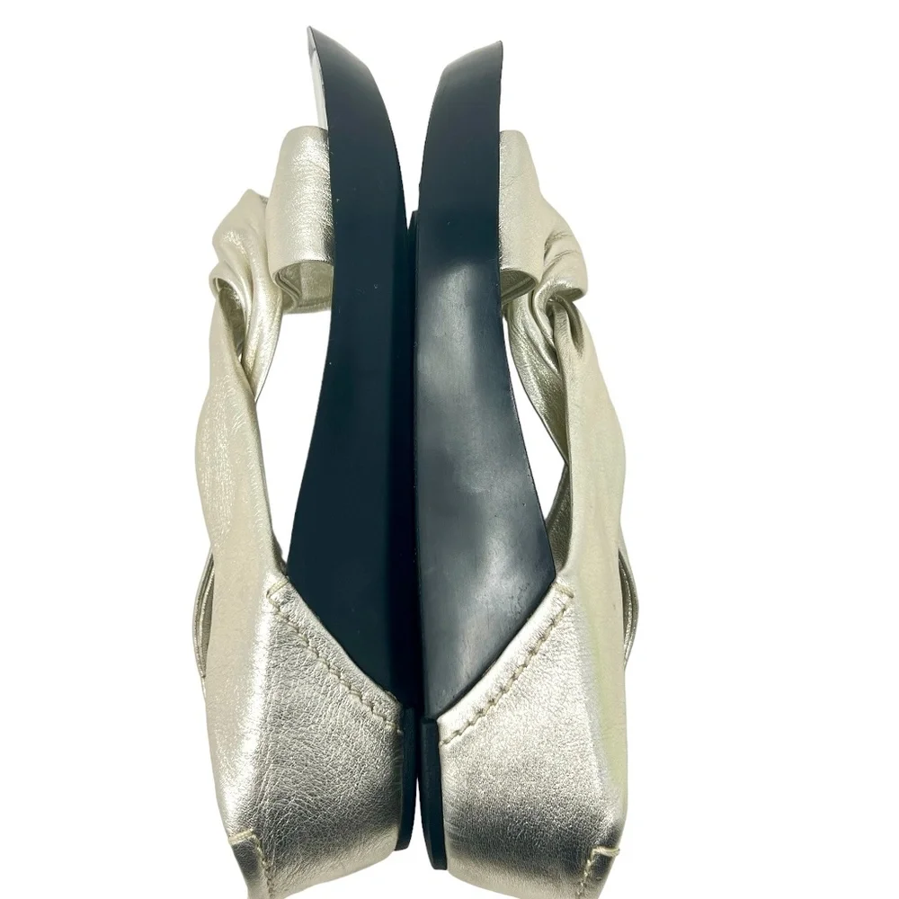 Rockport Dynamic Suspension women's Twist Silver Leather Slide Sandals size 8